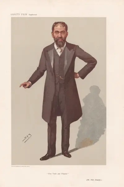 Bankers and Financiers. ‘Free Trade and Finance’. Mr. Felix Schuster. 28 June 1906 von Leslie Matthew Ward