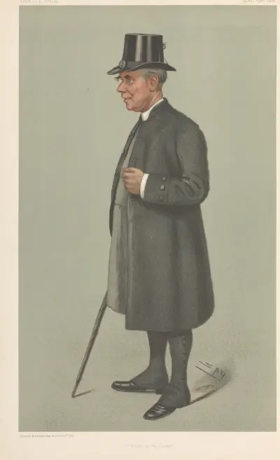Clergy. ‘Prelate of the Garter’. Randall Thomas Davidson, Bishop of Winchester. 19 December 1901 av Leslie Matthew Ward