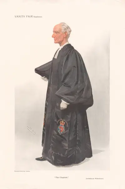 Clergy. ‘The Chaplain’. Archdeacon Wilberforce von Leslie Matthew Ward
