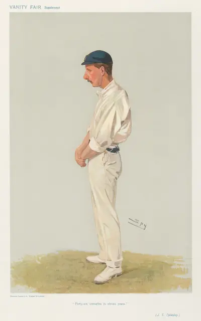 Cricket. ‘Forty-six centuries in eleven years’. J.T. Tyldesley. 8 August 1906 av Leslie Matthew Ward