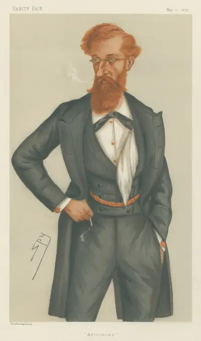 Ärzte und Wissenschaftler. „Astronomie“. Lord Lindsay. 11. Mai 1878 von Leslie Matthew Ward