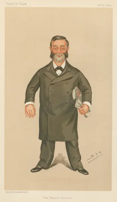 Läkare och vetenskapsmän. 'Ilkestonavdelningen'. Sir Walter Foster. 11 oktober 1894 av Leslie Matthew Ward