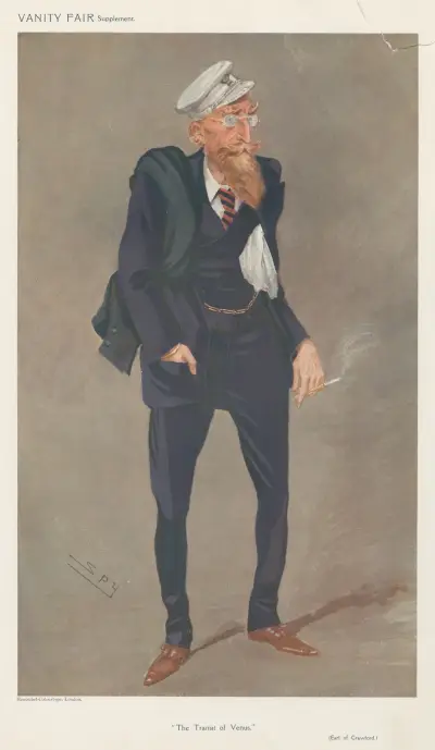 Läkare och vetenskapsmän. 'Venuspassagen'. Earl of Crawford. ca 1908 av Leslie Matthew Ward