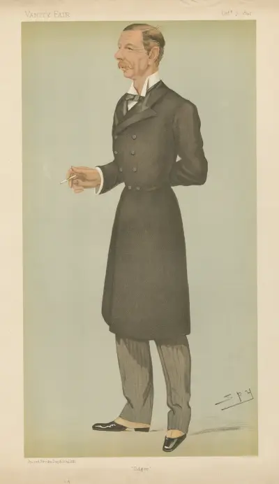 Upptäcktsresande och uppfinnare. 'Odger'. General Colville. 3 oktober 1895 av Leslie Matthew Ward