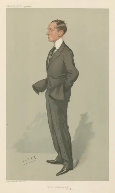 Upptäcktsresande och uppfinnare. 'Wives without wires'. Mr. Guglielmo Marconi. av Leslie Matthew Ward
