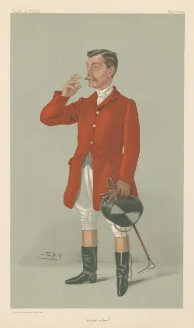 Fox Hunters. ‘a hard rider’. Mr. Athur James. 26 May 1904 av Leslie Matthew Ward
