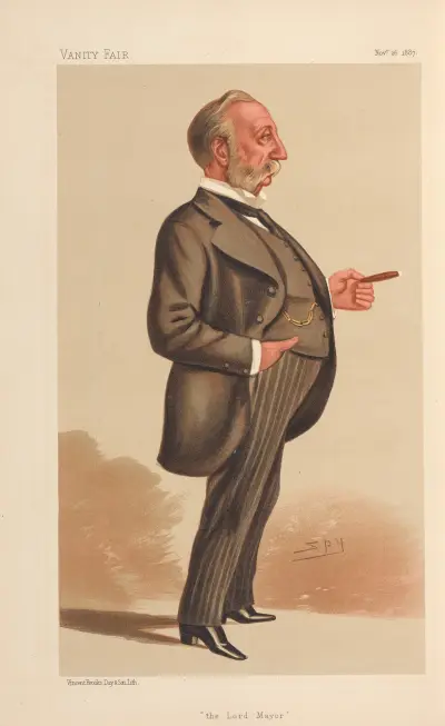 Freemasons; ‘The Lord Mayor’, Polydore de Keyser, November 25, 1887 av Leslie Matthew Ward