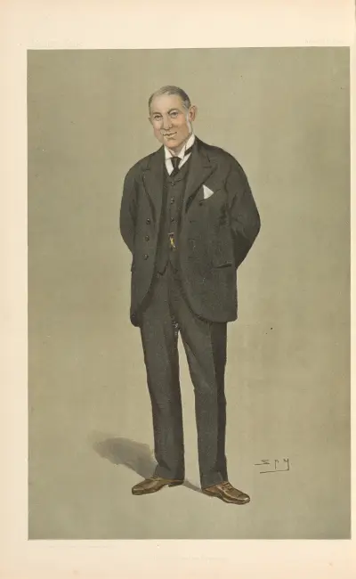 Freemasons; ‚The Wimbledon Division‘, Mr. Henry Cosmo Orme Bonsor, 30. Juni 1898 von Leslie Matthew Ward