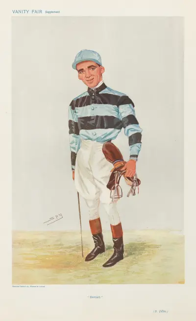 Jockeys; ‘Bernard’, Bernard Dillon, September 12, 1906 av Leslie Matthew Ward