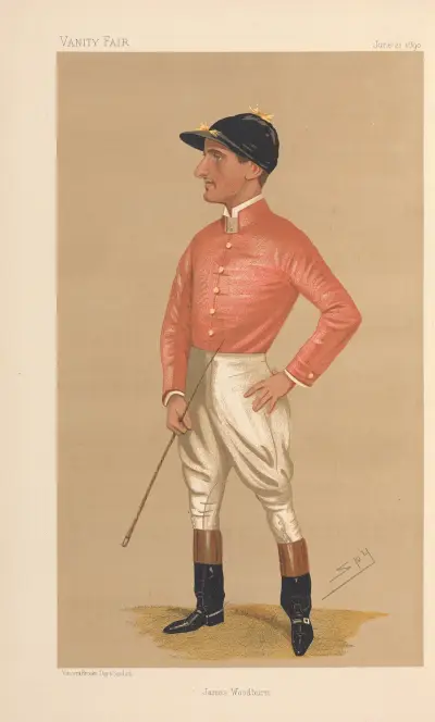 Jockeys; James Woodburn, June 21, 1890 av Leslie Matthew Ward