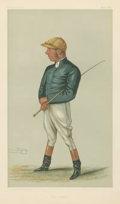 Jockeys; „The Demon“, George Fordham, 2. September 1882 von Leslie Matthew Ward