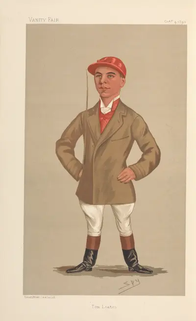 Jockeys; Tom Loates, October 4, 1890 av Leslie Matthew Ward