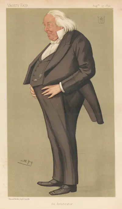 Juridik; 'En skiljedomare', Frederick Joseph Bramwell, 27 augusti 1892 av Leslie Matthew Ward