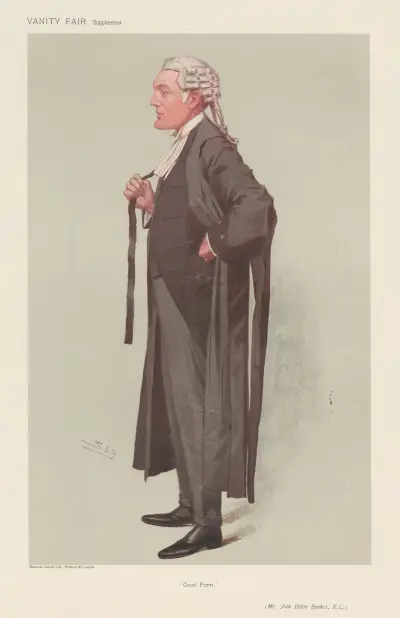 Legal; ‘Good Form’, John Eldon Bankes, March 29, 1906 av Leslie Matthew Ward