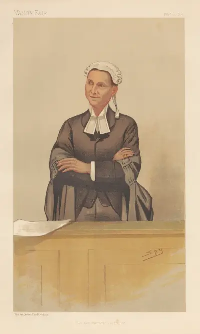 Legal; ‘He can Marshal Evidence’, Charles Willie Mathews, February 6, 1892 av Leslie Matthew Ward
