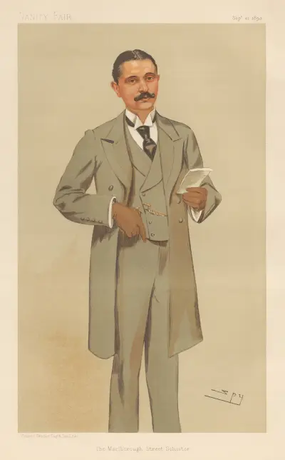 Legal; ‘The Marlborough Street Solicitor’, Mr. Arthur John Edward Newton, September 21, 1893 av Leslie Matthew Ward