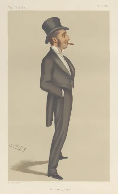 Laglig; 'Den nye domaren', The Hon. Mr. Justice Straight, 10 maj 1879 av Leslie Matthew Ward