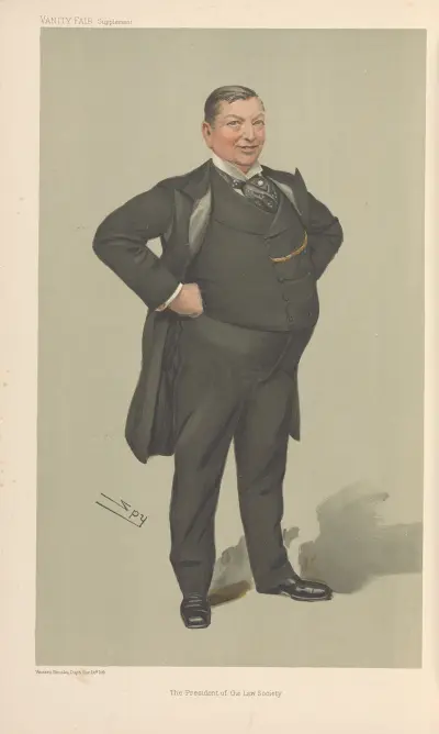 Legal; ‘The President of the Law Society’, Mr. Thomas Rawle, July 6, 1905 av Leslie Matthew Ward