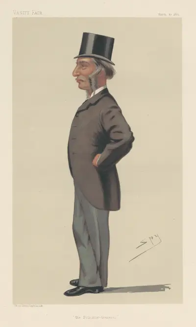 Rättslig; 'Solicitor-General', Farrer Herschell, 19 mars 1881 av Leslie Matthew Ward