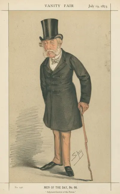 Litterär; 'Adjutant-general för styrkorna', Sir Richard Airey, 19 juli 1873 av Leslie Matthew Ward