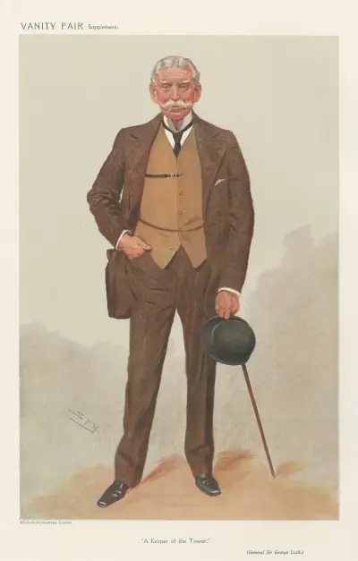 Military and Navy; ‘A Keeper of the Tower’, Lieutenant-General Sir George Luck, December 4, 1907 av Leslie Matthew Ward