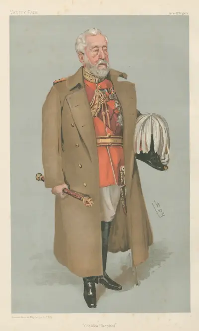 Militär och flotta; 'Chelsea Hospital', fältmarskalk Sir Henry Wylie Norman, 25 juni 1903 av Leslie Matthew Ward
