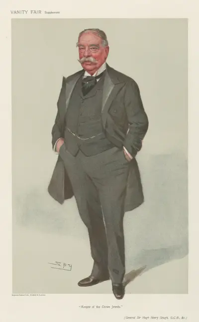 Military and Navy; ‘Keeper of the Crown Jewels’, General Sir Hugh Henry Gough, February 15, 1906 av Leslie Matthew Ward