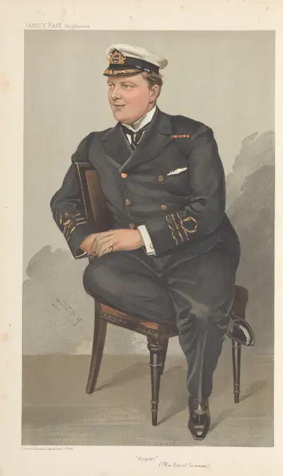 Military and Navy; ‘Rupert’, Hon. Rupert Guinness, November 9, 1905 av Leslie Matthew Ward