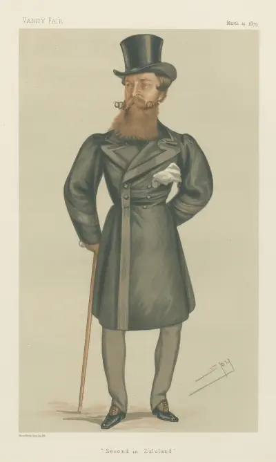 Wojskowość i marynarka; „Drugi w Zululandii”, generał major Henry Hope Crealock, 16 marca 1879, Leslie Matthew Ward