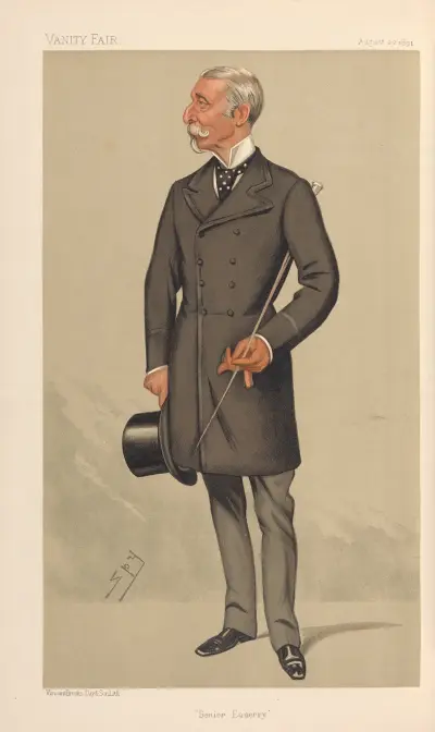 Military and Navy; ‘Senior Equerry’, Major-General Charles Taylor du Plat, August 22, 1891 av Leslie Matthew Ward