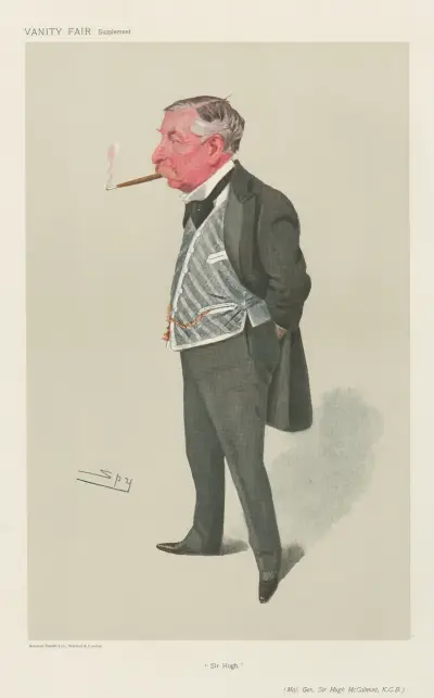 Military and Navy; ‘Sir Hugh’, Major General Sir Hugh McCalmont, May 10, 1906 av Leslie Matthew Ward