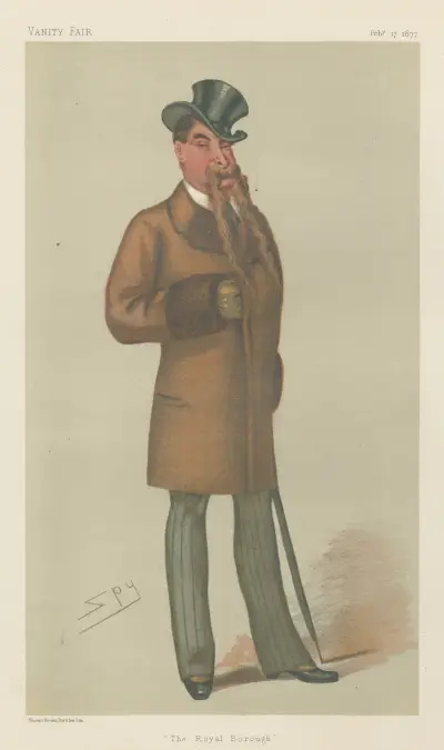 Military and Navy; ‘The Royal Borough’, Mr. Robert Richardson-Gardner, February 17, 1877 av Leslie Matthew Ward