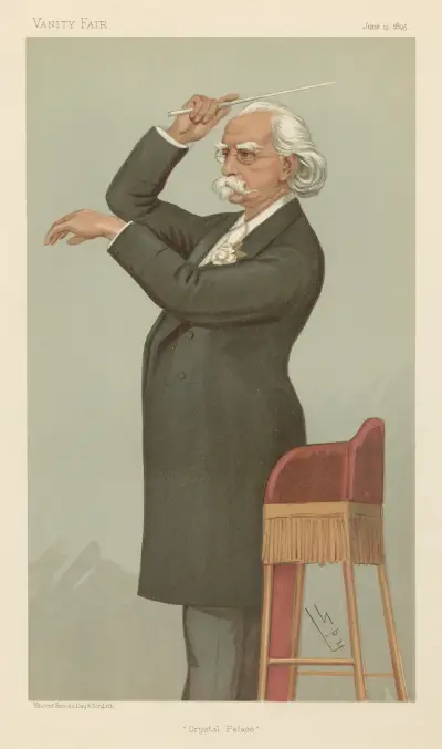 Muzycy; „Crystal Palace”, pan August Manno, 13 czerwca 1895, Leslie Matthew Ward