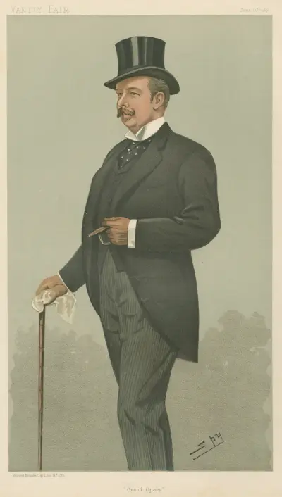 Musicians; ‘Grand Opera’, Mr. Henry Vincent Higgins, June 16, 1898 av Leslie Matthew Ward