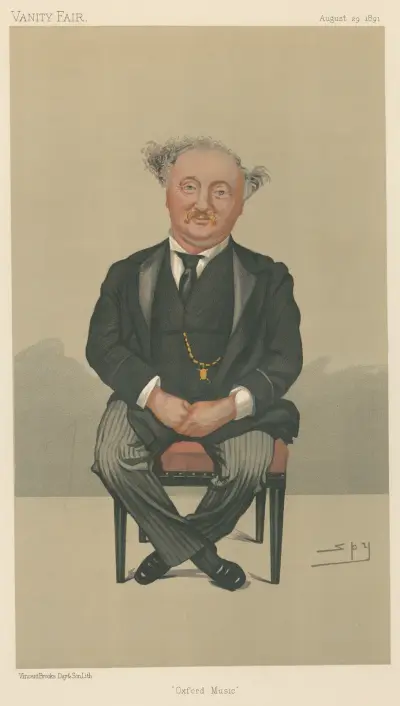 Musiker; 'Oxford Music', Sir John Stainer, 29 augusti 1891 av Leslie Matthew Ward