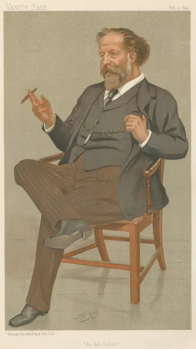 Newpapermen; ‚An Art Critic‘, Mr. Joseph William Comyns Carr, 11. Februar 1893 von Leslie Matthew Ward