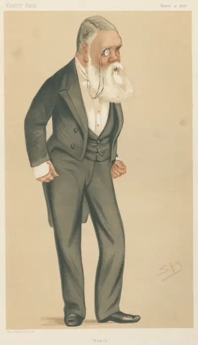 Tidningsmän; 'Punch', M. Ian Taylor, 11 mars 1876 av Leslie Matthew Ward