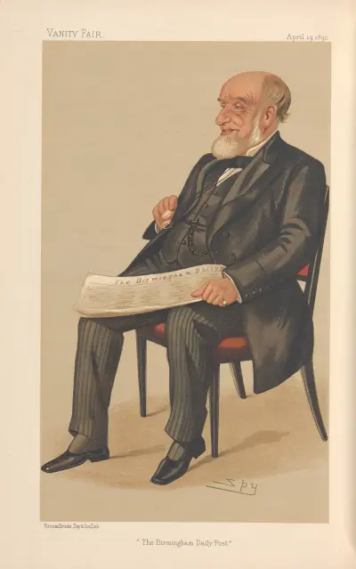Tidningsmän; 'The Birmingham Daily Post', Mr. John Jaffray, 19 april 1890 av Leslie Matthew Ward