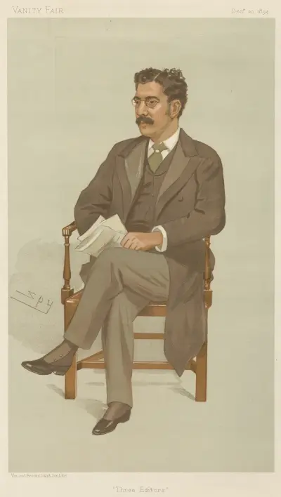Newspapermen; ‘Three Editors’, Clement K. Shorter, December 20, 1894 av Leslie Matthew Ward