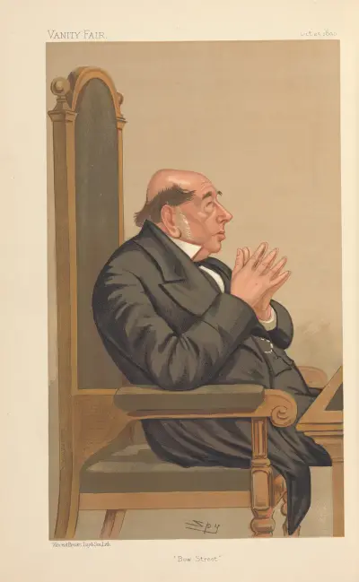 Polizisten; „Bow Street“, Mr. James Vaughn, 25. Oktober 1890 von Leslie Matthew Ward