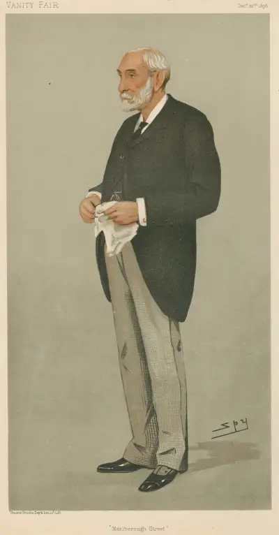 Poliser; 'Marlborough Street', Mr. James Lennox Hannay, 22 december 1898 av Leslie Matthew Ward