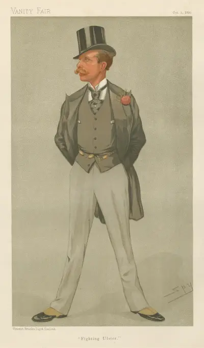 Politcians – ‘Fighting Ulster’. Mr. William Grey Ellison-Macartney. October 5, 1893 av Leslie Matthew Ward