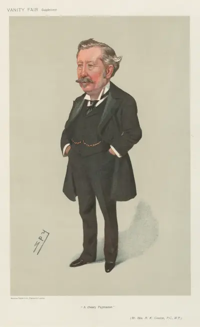 Politicians – ‘A Cherry Paymaster’. Rt. Hon. R.K. Causton. c.1906 av Leslie Matthew Ward