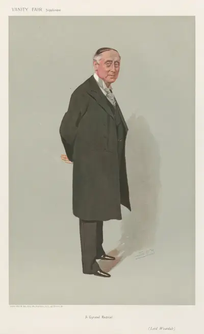 Politiker – 'En cynisk radikal'. Lord Weardale. 25 juli 1906 av Leslie Matthew Ward