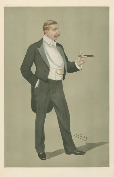 Politicians – ‘A German Attache’. Baron Hermann von Eckardstein. av Leslie Matthew Ward