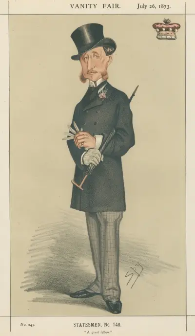 Politycy – „Zacny człowiek”. Lord Colville of Colross. 26 lipca 1873, Leslie Matthew Ward