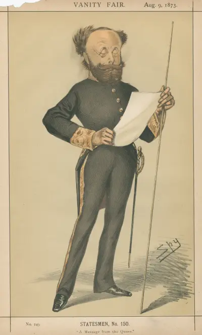 Politiker – „Eine Botschaft der Königin“. The Rt. Hon. Lord Otho Augustus Fitzgerald. 9. August 1873 von Leslie Matthew Ward