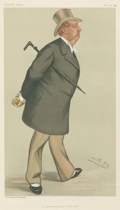 Politicians – ‘a persevering politician.’ The Earl of Milltown. 24 November 1883 av Leslie Matthew Ward