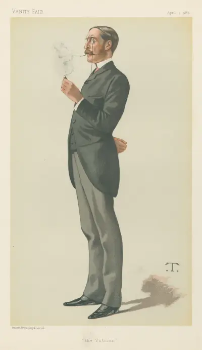 Politiker; 'En generalpostdirektör', Sir James Fergusson, 30 april 1892 av Leslie Matthew Ward