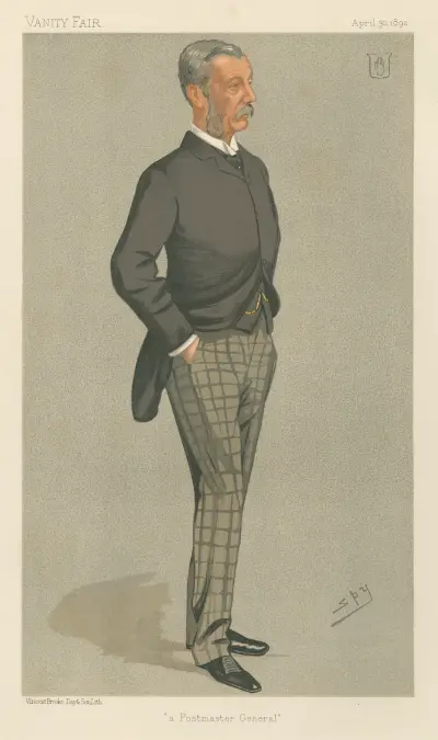 Politicians – ‘a Postmaster General’. Sir James Fergusson. April 30, 1892 av Leslie Matthew Ward